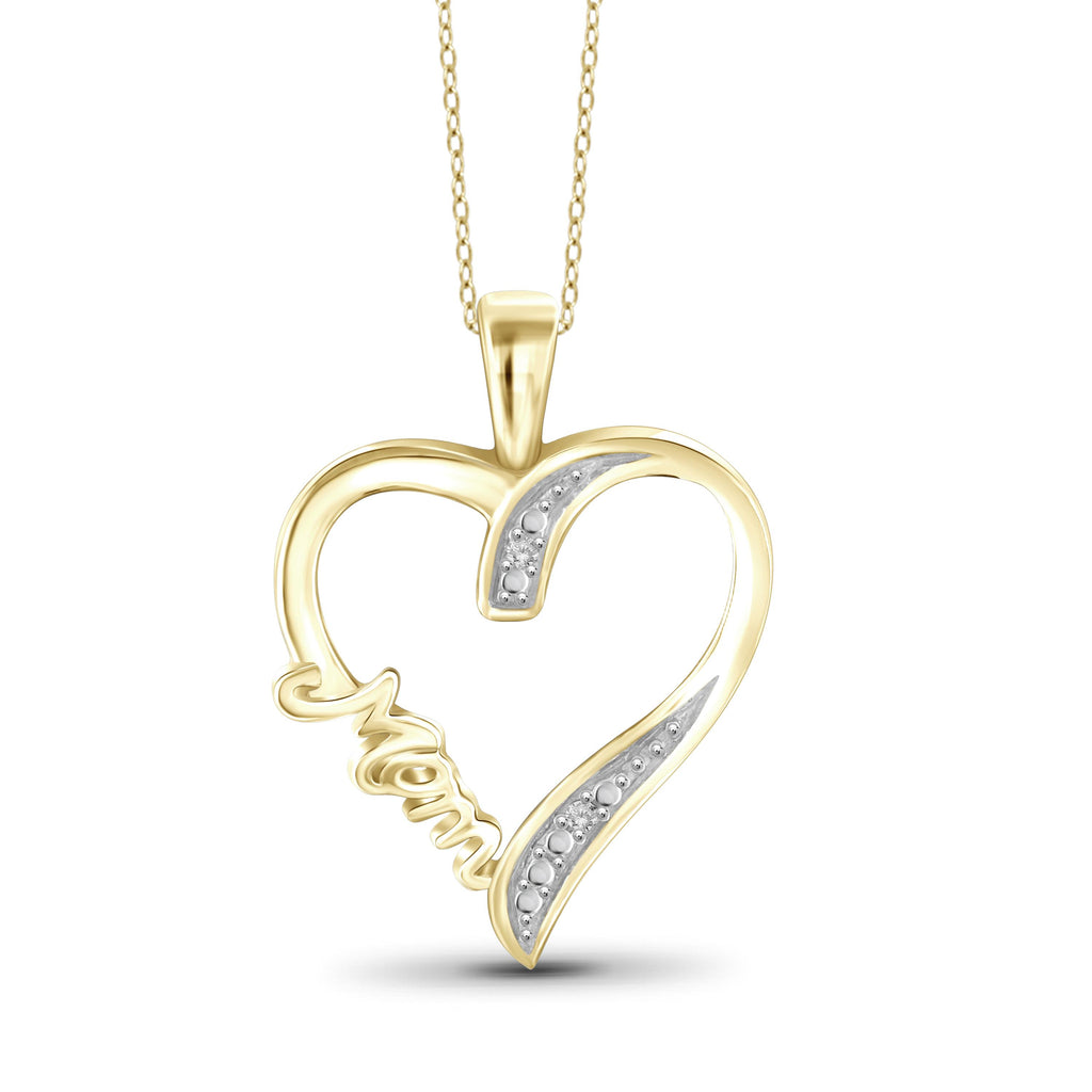 Heart Locket Necklace Diamond Accents Sterling Silver